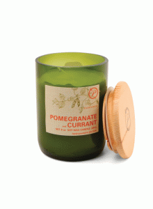 EG04EUEco Green Recycled Glass Candle Paddywax 226g - Pomegranate and Currant